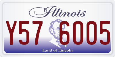 IL license plate Y576005