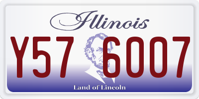 IL license plate Y576007