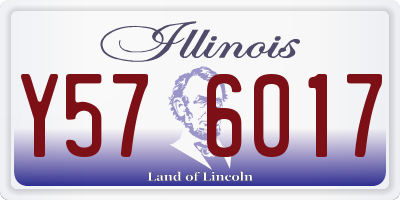IL license plate Y576017
