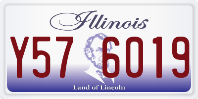IL license plate Y576019