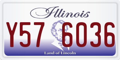IL license plate Y576036