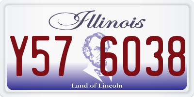 IL license plate Y576038