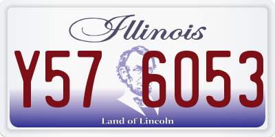 IL license plate Y576053