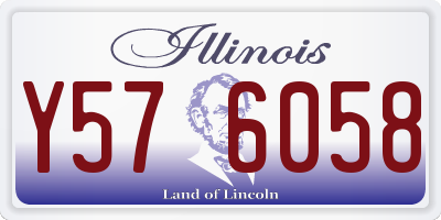 IL license plate Y576058