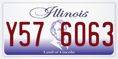 IL license plate Y576063