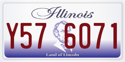 IL license plate Y576071