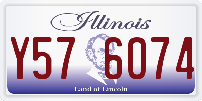 IL license plate Y576074