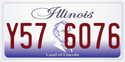 IL license plate Y576076