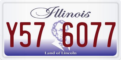 IL license plate Y576077