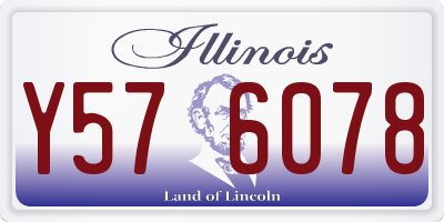 IL license plate Y576078
