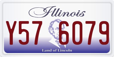 IL license plate Y576079