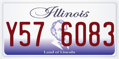 IL license plate Y576083