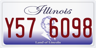 IL license plate Y576098