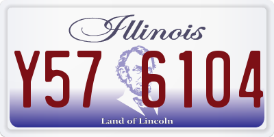 IL license plate Y576104