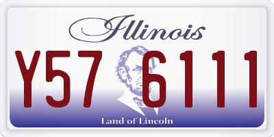 IL license plate Y576111