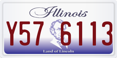 IL license plate Y576113