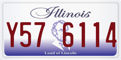 IL license plate Y576114