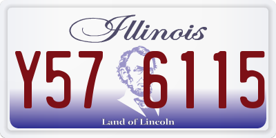 IL license plate Y576115
