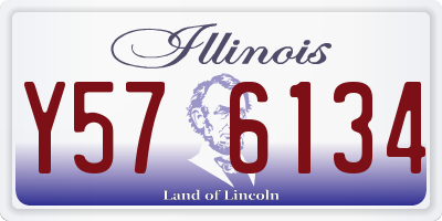 IL license plate Y576134