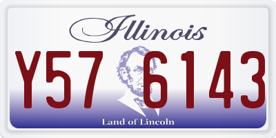 IL license plate Y576143