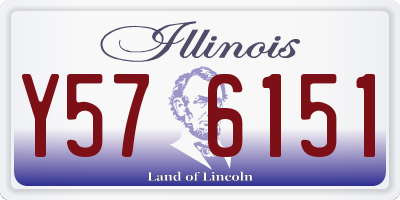 IL license plate Y576151