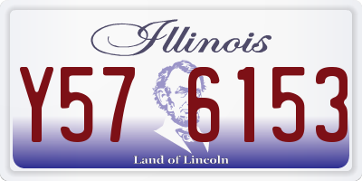 IL license plate Y576153
