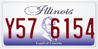 IL license plate Y576154