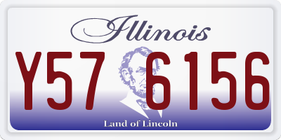 IL license plate Y576156