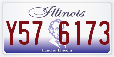 IL license plate Y576173