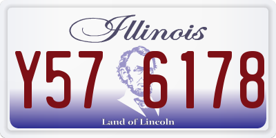IL license plate Y576178