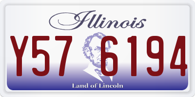 IL license plate Y576194