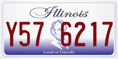 IL license plate Y576217