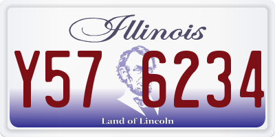 IL license plate Y576234