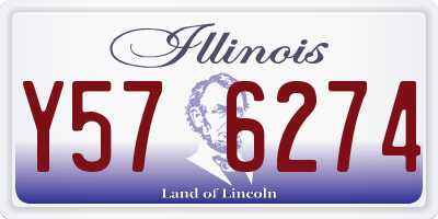 IL license plate Y576274