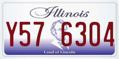 IL license plate Y576304