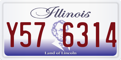 IL license plate Y576314