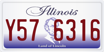 IL license plate Y576316