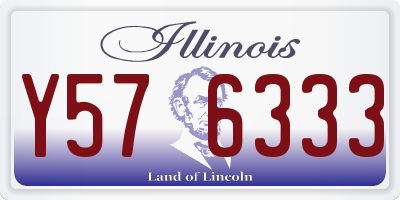 IL license plate Y576333