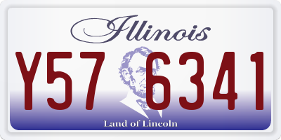 IL license plate Y576341