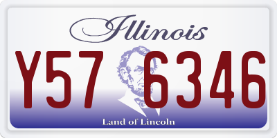 IL license plate Y576346