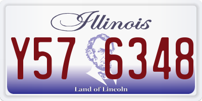 IL license plate Y576348