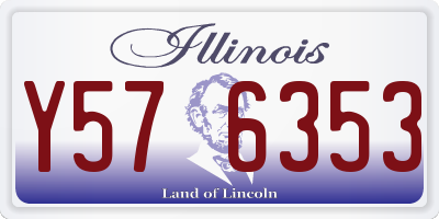 IL license plate Y576353