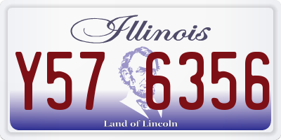 IL license plate Y576356