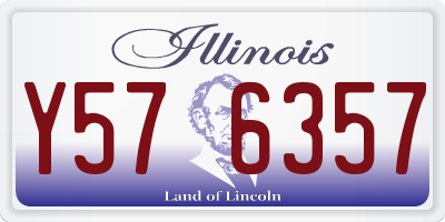 IL license plate Y576357