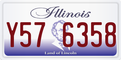 IL license plate Y576358