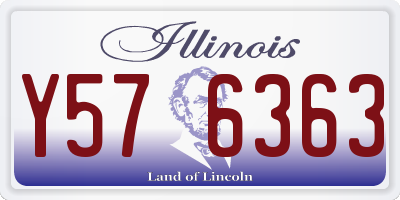 IL license plate Y576363