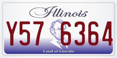 IL license plate Y576364