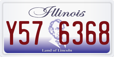 IL license plate Y576368
