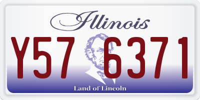 IL license plate Y576371