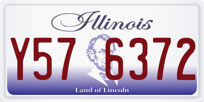 IL license plate Y576372